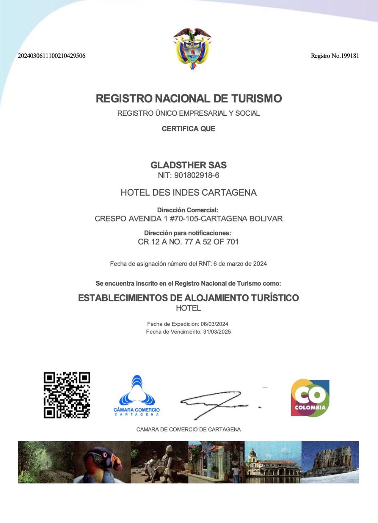Des Indes Cartagena Hotel Kültér fotó